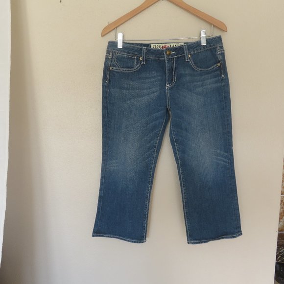 Women's Vigoss Capri Blue Jeans Size 9/10 - Picture 1 of 7